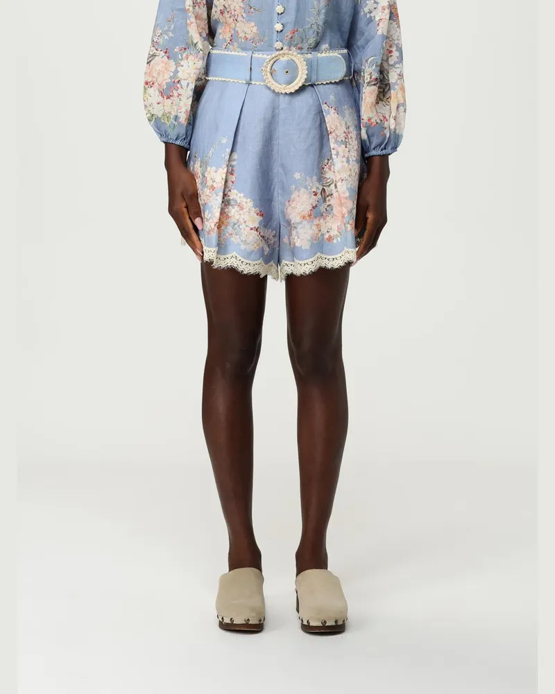 Zimmermann Shorts damen Hellblau