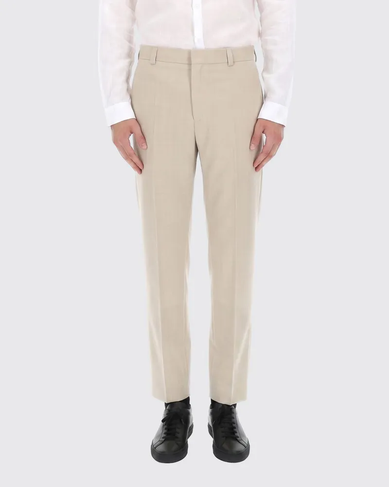 HUGO BOSS Slim Fit Chinohose aus Schurwollmischung mit mittlerer Leibhöhe Beige