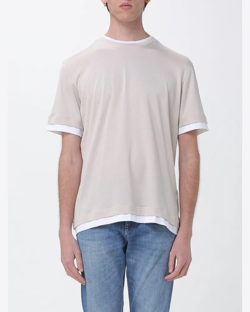 Eleventy T-shirt herren Taubengrau