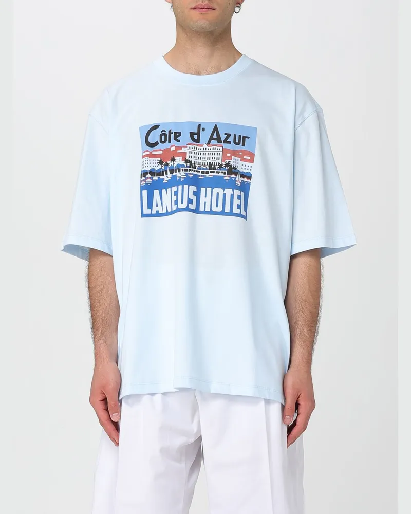 Laneus T-shirt herren Blau