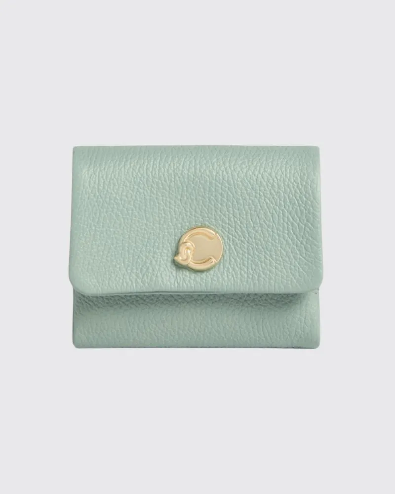 Coccinelle C-Me Softy Tasche aus genarbtem Leder Hellblau