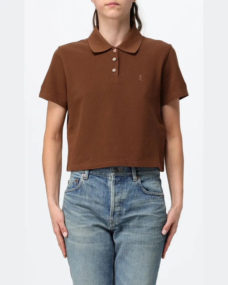 Saint Laurent Polo damen Braun