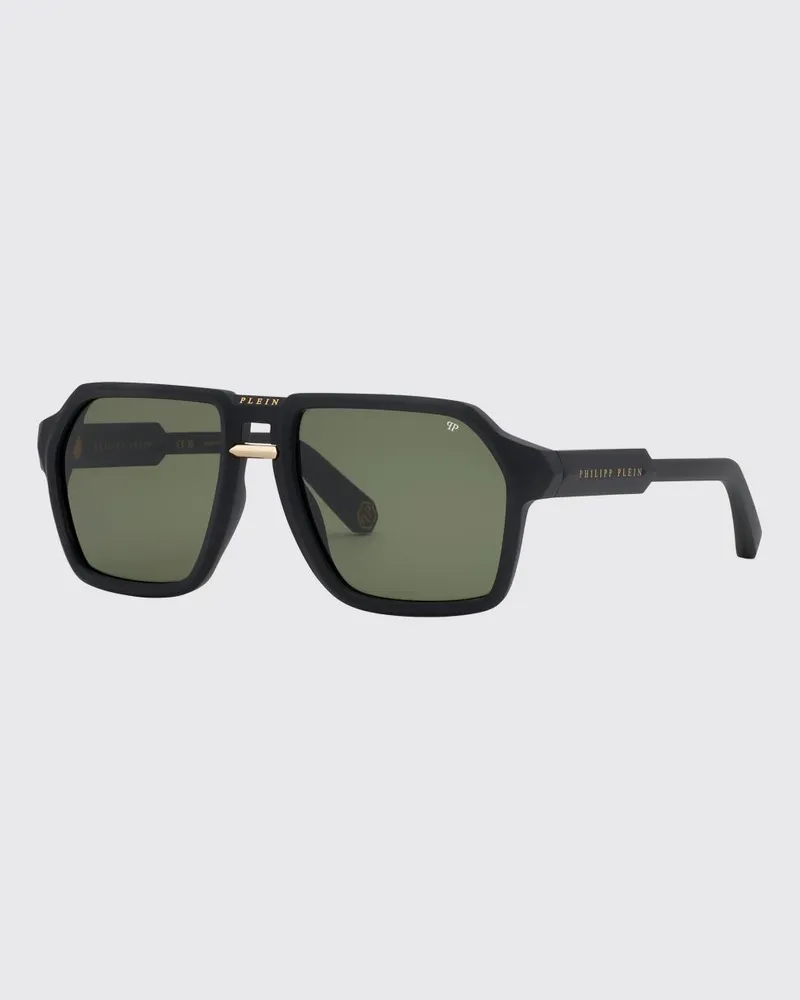 Philipp Plein Sonnenbrille aus Acetat Schwarz