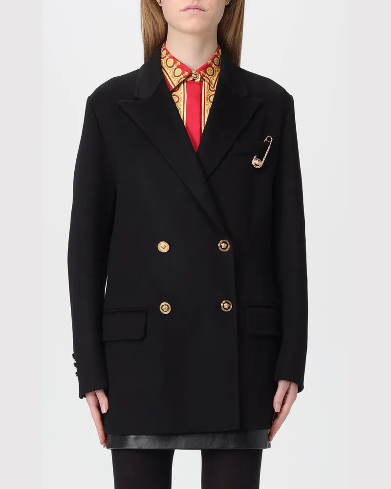 Versace Mantel damen Schwarz