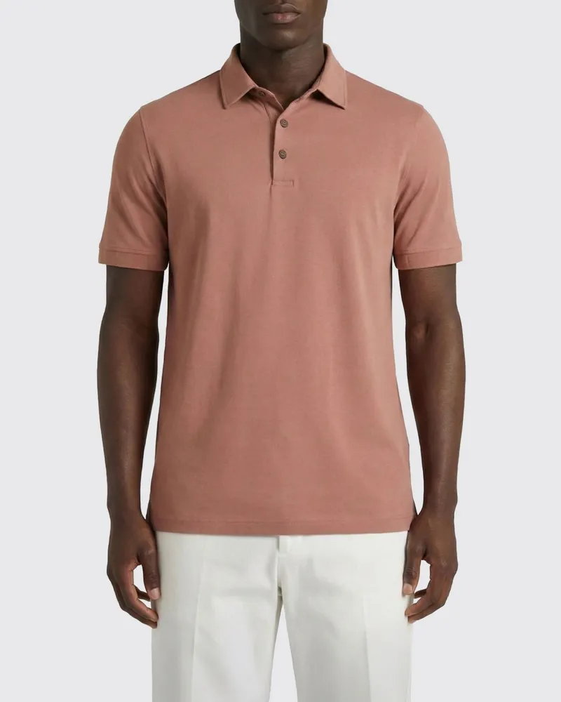 Zanone Polo herren Pink