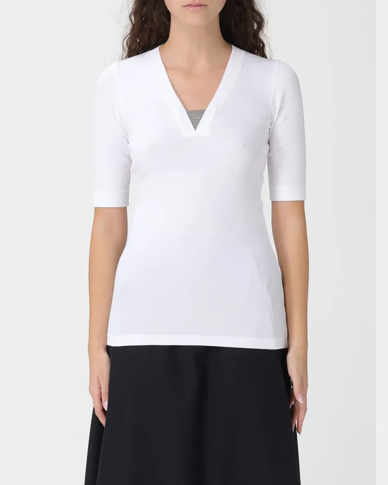 Brunello Cucinelli Pullover damen Weiß