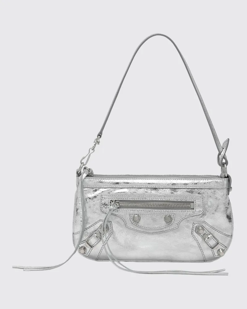 Balenciaga Schultertasche damen Silber