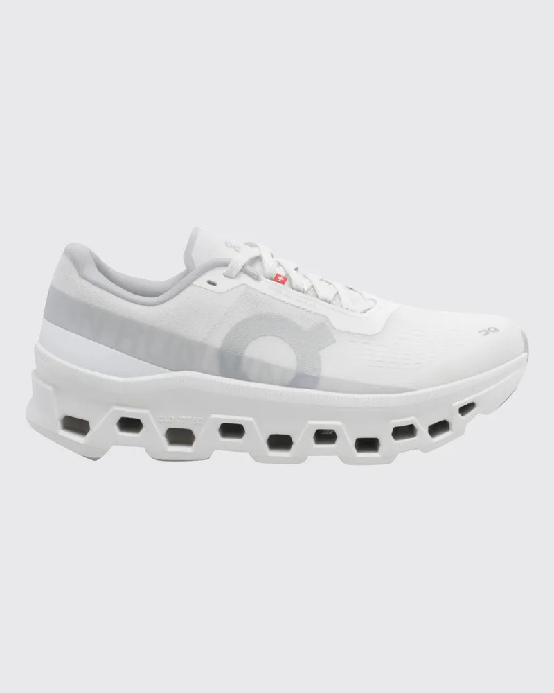 ON Cloudmonster 1 Sneakers aus recyceltem technischem Mesh mit Dämpfung Weiß