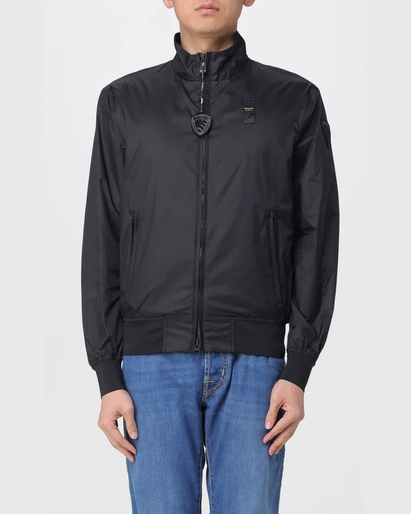 Blauer Mantel herren Schwarz