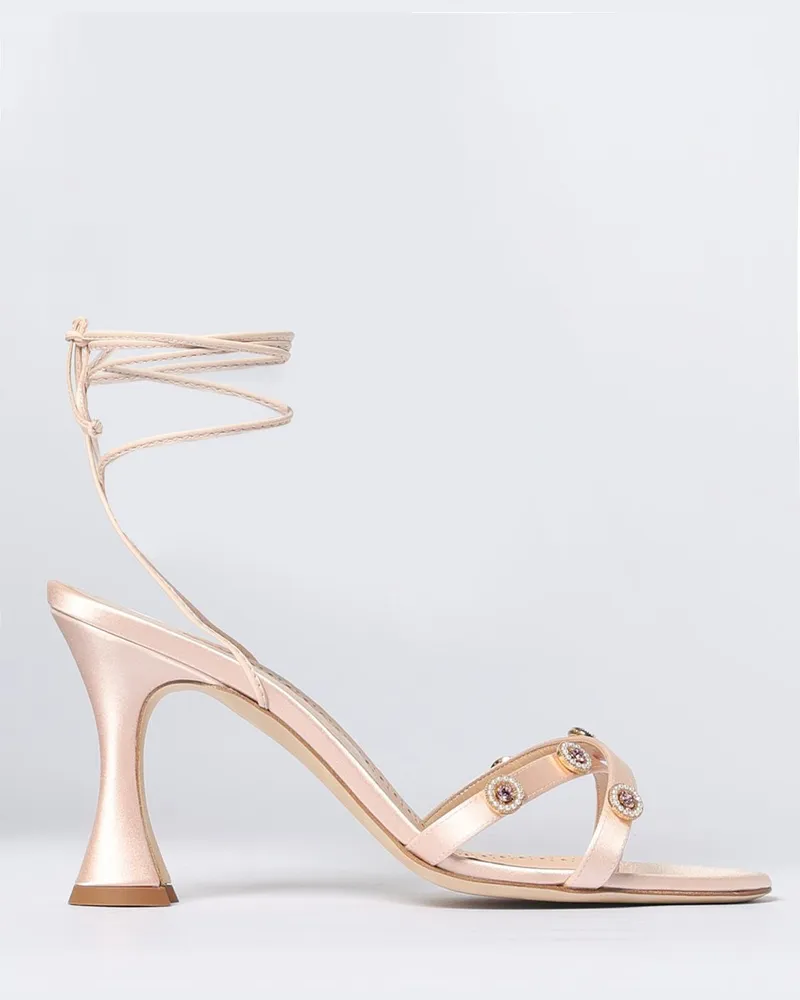 Manolo Blahnik Schuhe damen Puder