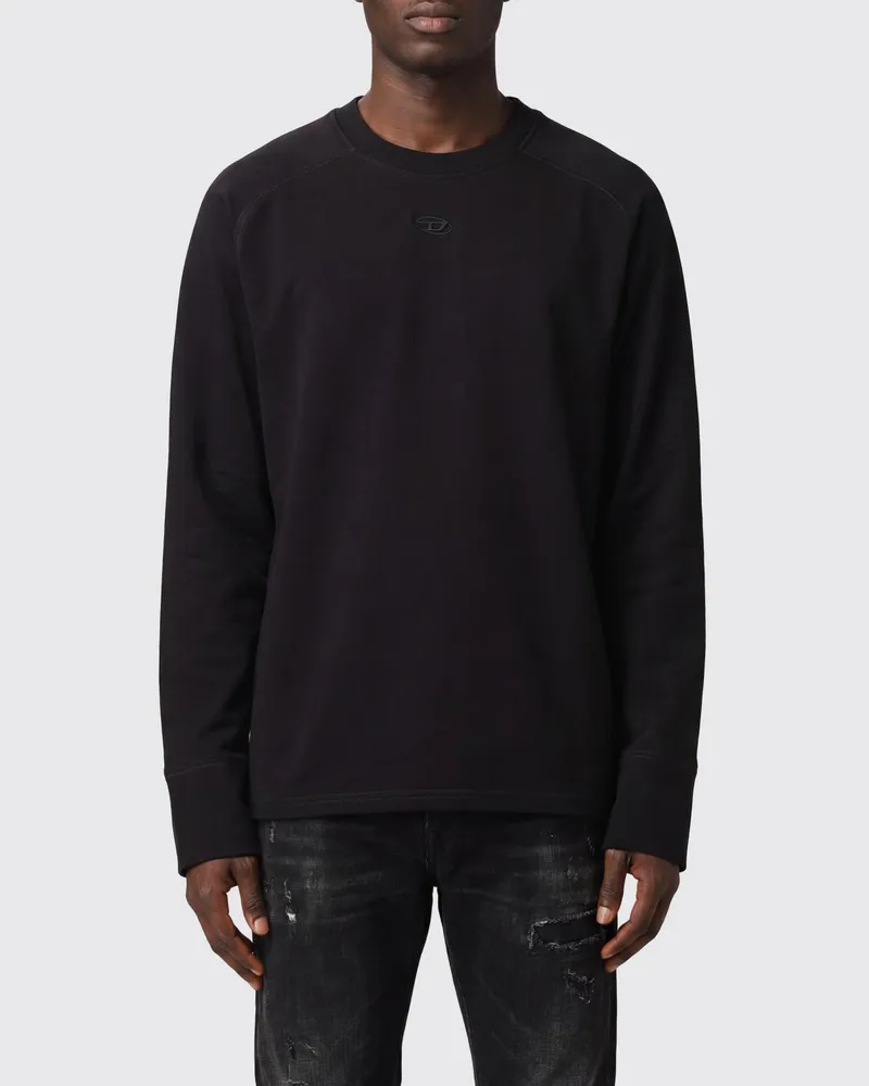 Diesel Baumwoll-T-Shirt Schwarz