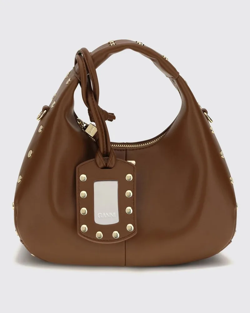 Ganni Schultertasche damen Braun