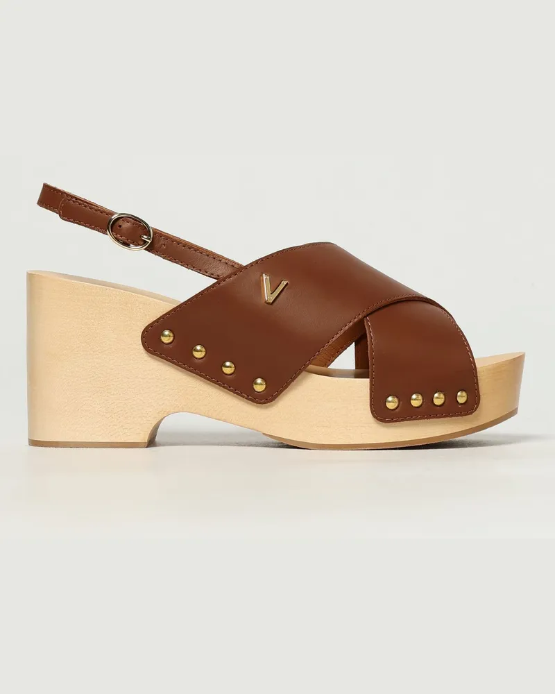 Via Roma 15 Sandalen mit absatz damen Leder