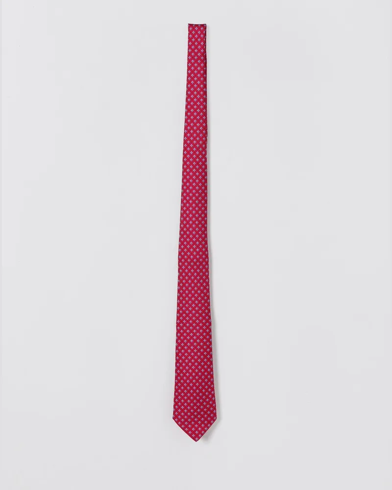 Kiton Krawatte herren Burgunderrot