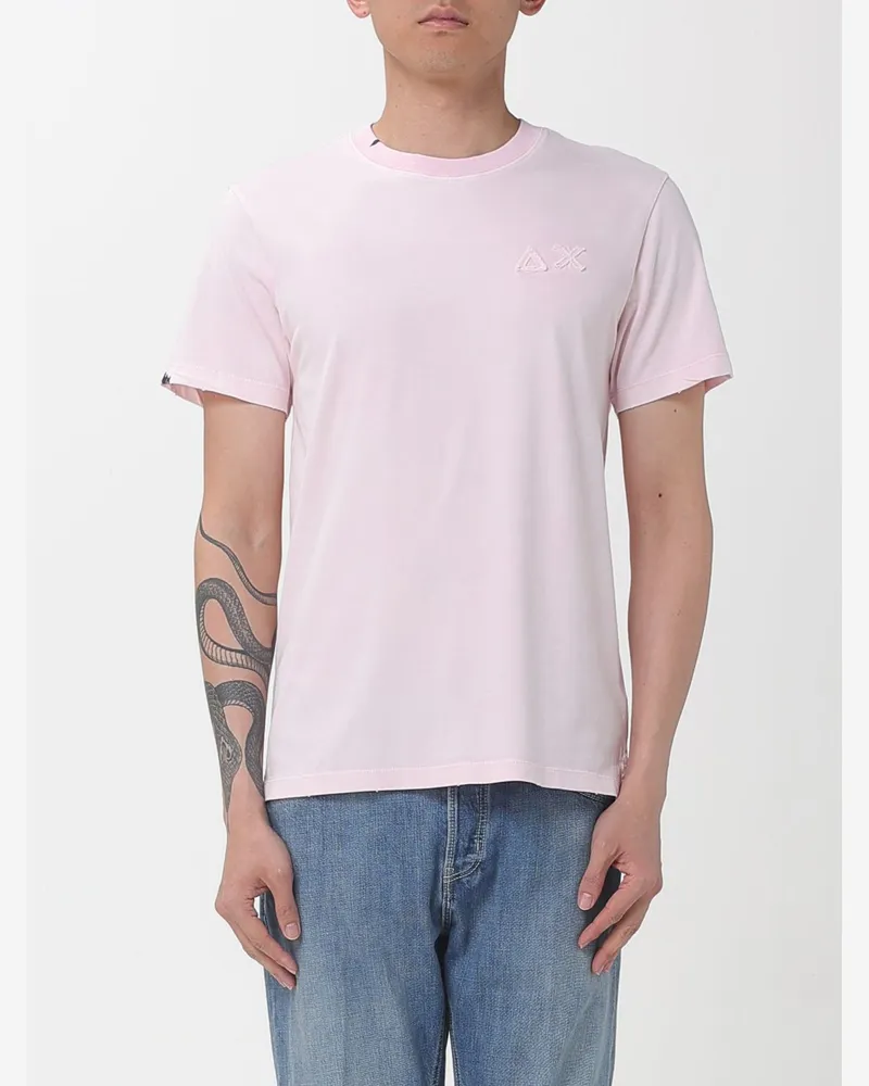 Sun68 T-shirt herren Puder