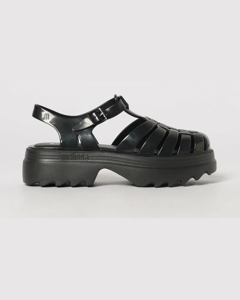Melissa Possession II Plateau-Sandalen aus PVC mit mittlerem Absatz Schwarz