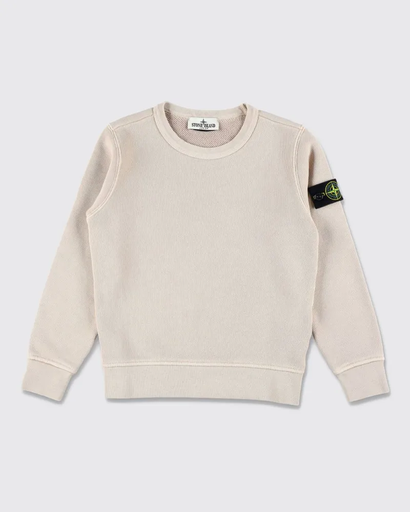 Stone Island Baumwoll-Sweatshirt mit Rundhalsausschnitt für Jungen mit Logo-Patch Mastik