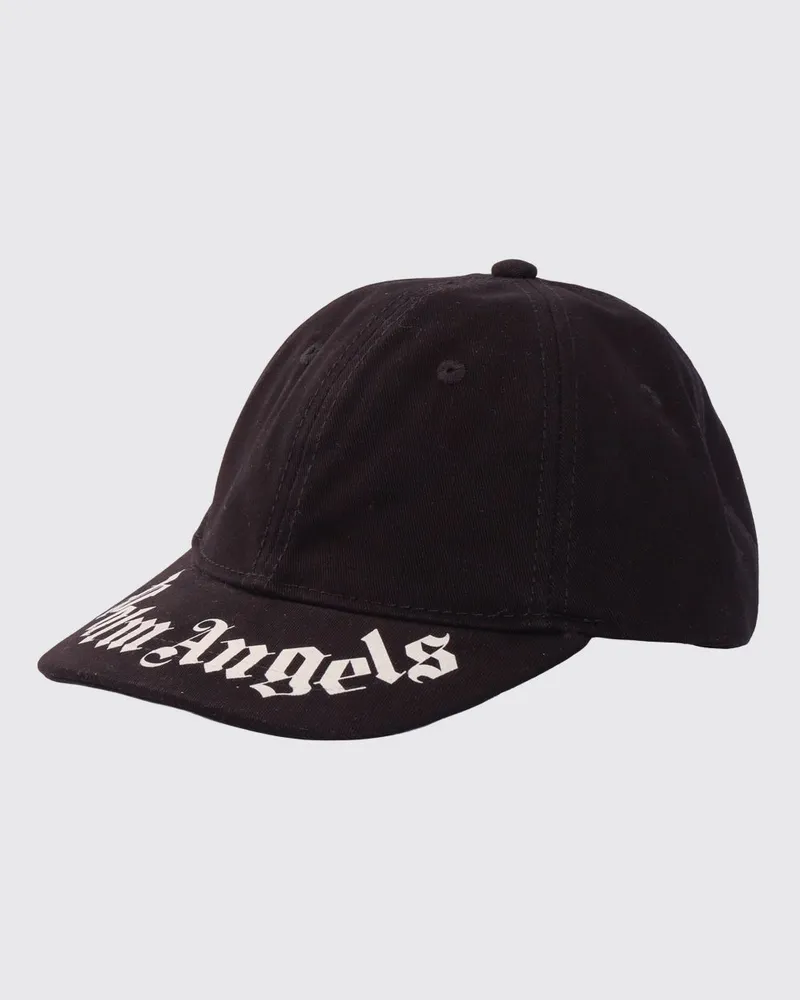 Palm Angels Baumwollmütze mit Logo Schwarz