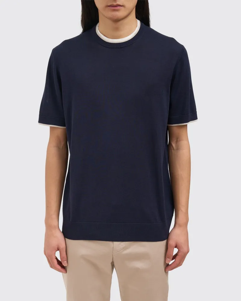 Paolo Pecora Milano Pullover herren Blau