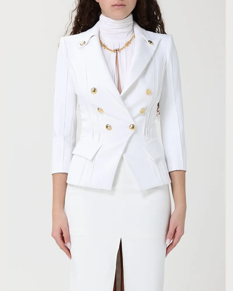 Elisabetta Franchi Jacke damen Ivory