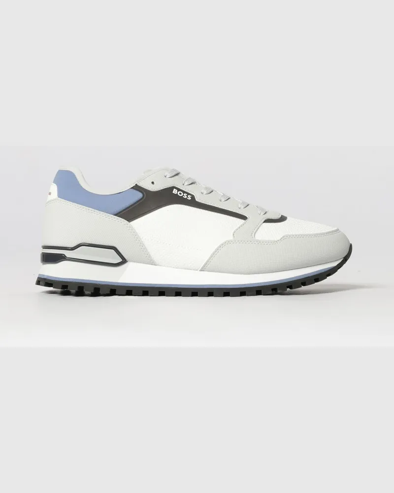 HUGO BOSS Parkour Mesh- und Gummi-Sneakers Grau