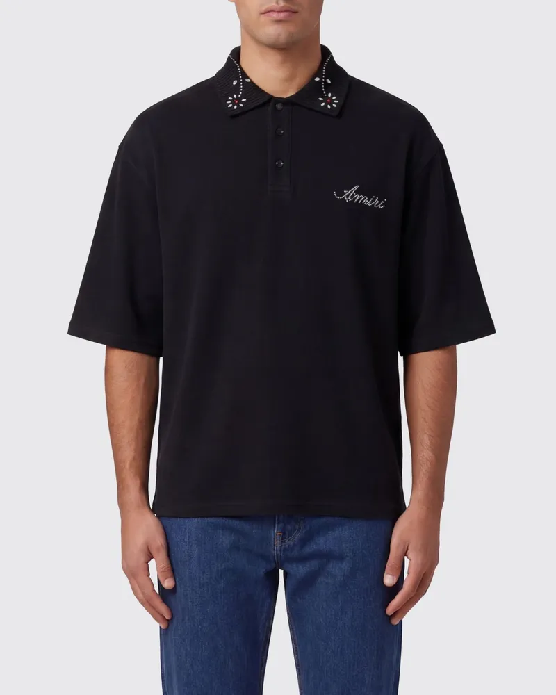 Amiri Polo herren Schwarz