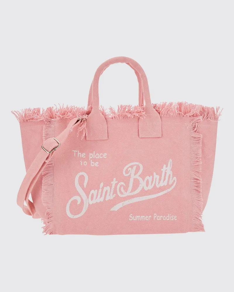 MC2 Saint Barth Colette Baumwoll-Canvas-Tasche mit Logo Pink