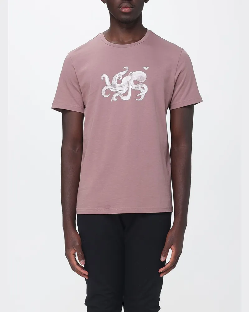 Emporio Armani T-shirt herren Lila