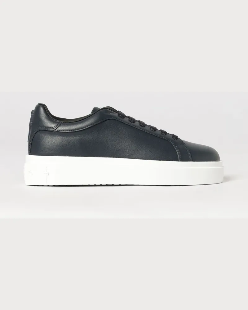 Cesare Paciotti Leder-Sneakers Navy