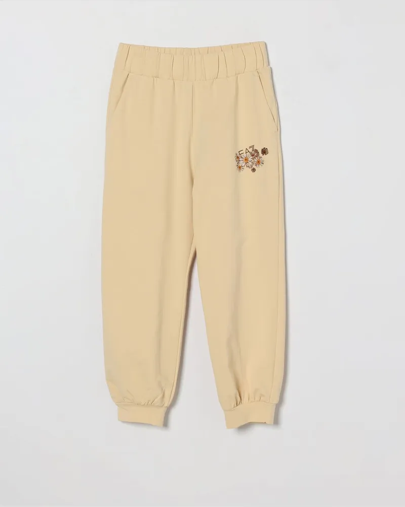 EA7 Jogginghose aus Jersey Beige