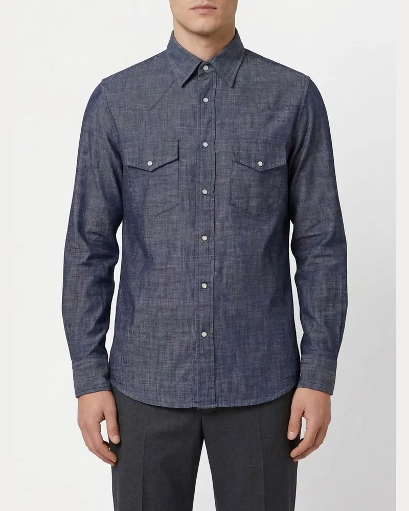 Eleventy Hemd herren Blau