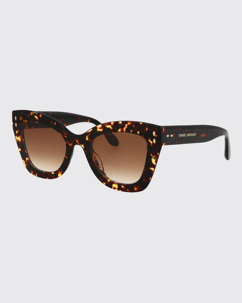 Isabel Marant Cat-Eye-Sonnenbrille mit Schildpatt-Print und bernsteinfarbenen Gläsern Braun