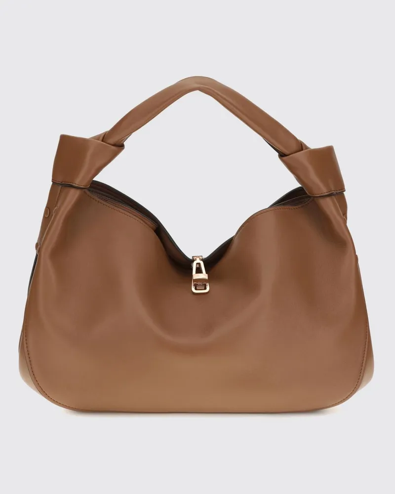 Gabriela Hearst Kleine Antonia Handtasche aus Lammleder Braun