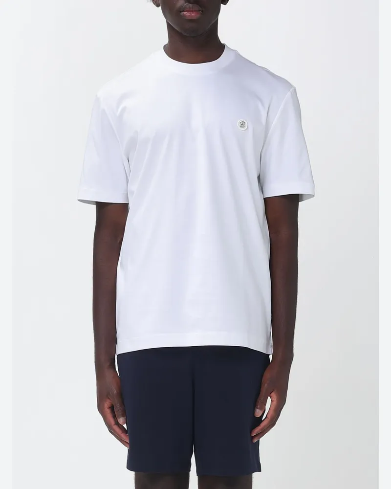 HUGO BOSS Basic Baumwoll T-Shirt Weiß