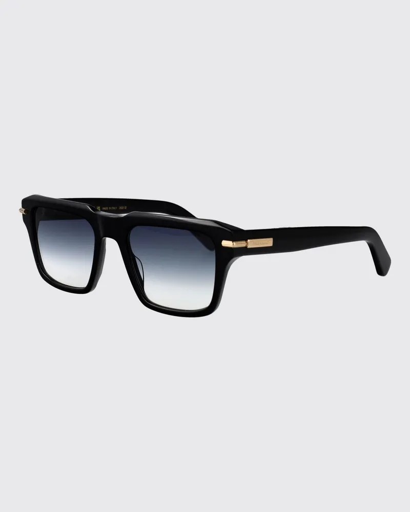 Ferragamo Aviator-Sonnenbrille aus Acetat von mit Verlaufsgläsern und rechteckigem Rahmen Schwarz