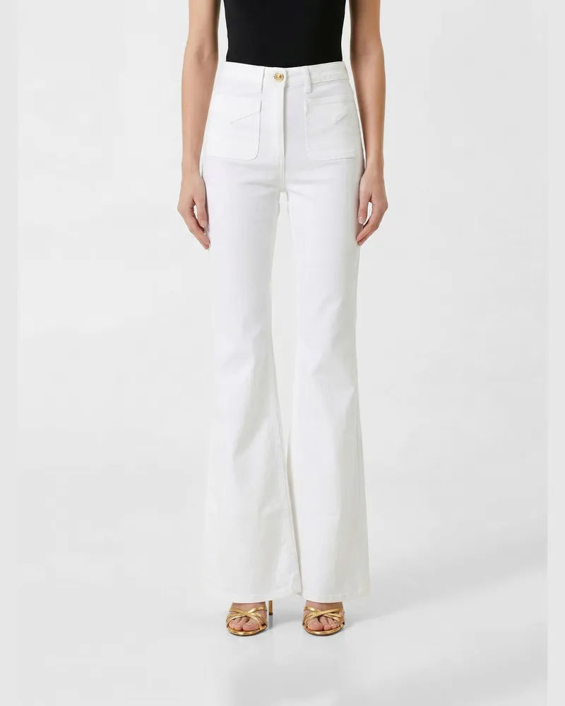 Elisabetta Franchi Jeans damen Weiß