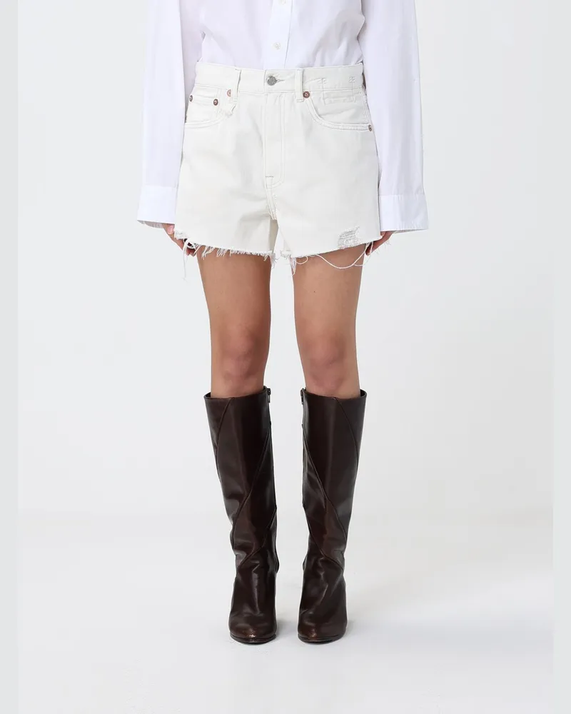 R13 Shorts damen Weiß