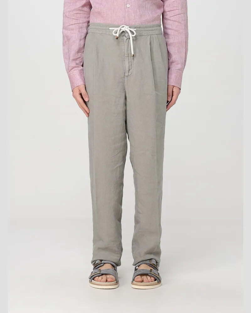 Brunello Cucinelli Leinenhose Grau