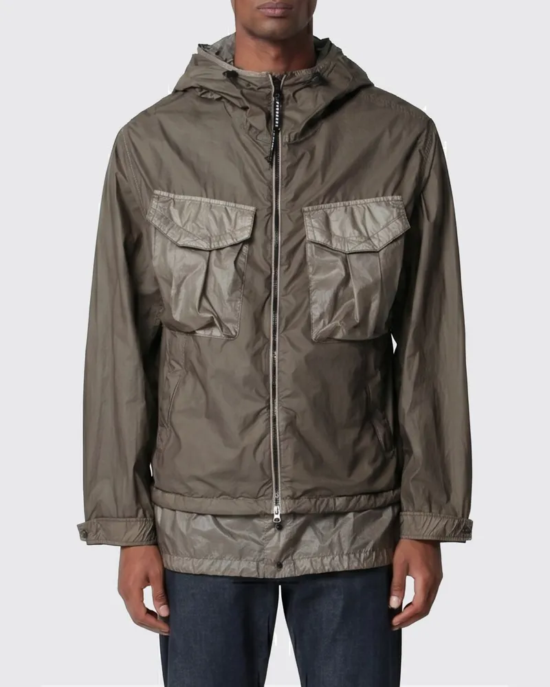 C.P. Company Bi-TM Mixed Funktionsgewebe Kapuzen-Windbreaker Grün