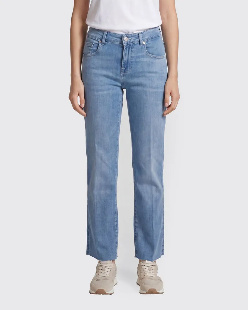 7 for all mankind Slim Fit Stretch Denim Jeans Hellblau