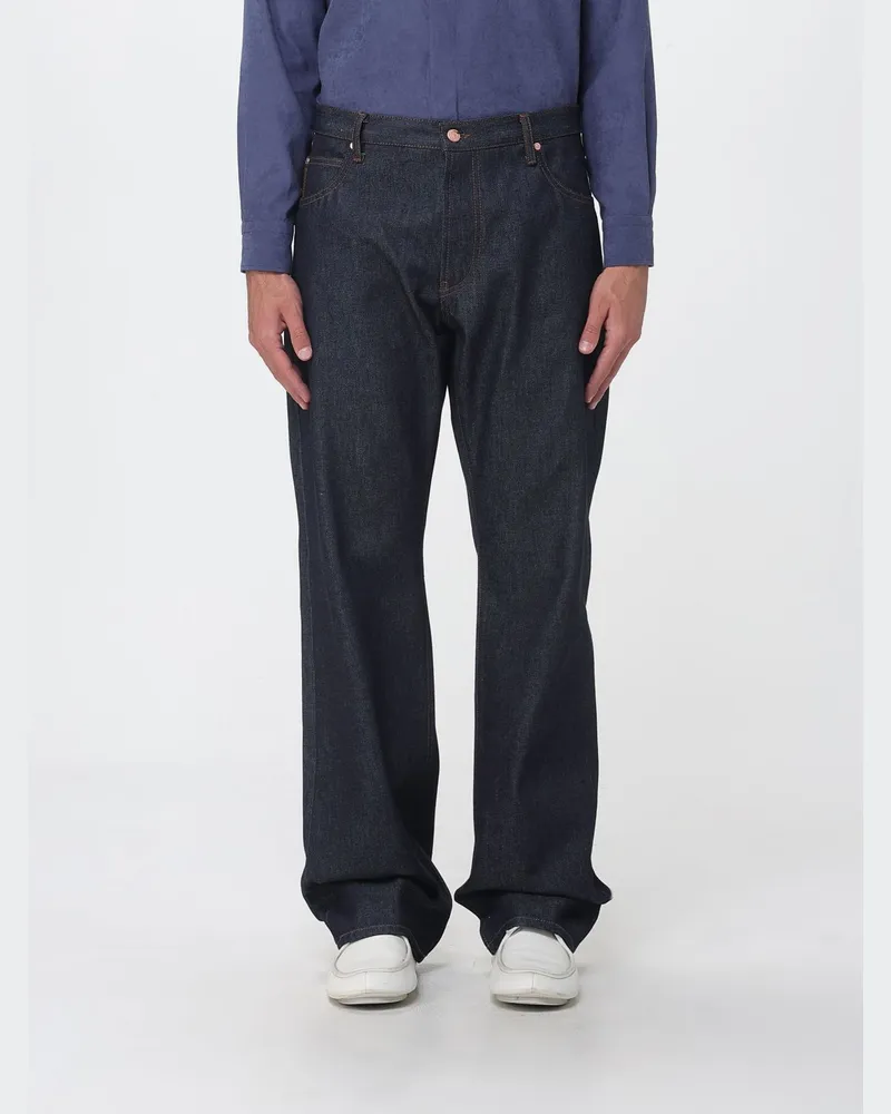 Armani Jeans J70 Baumwoll-Denim-Jeans Blau