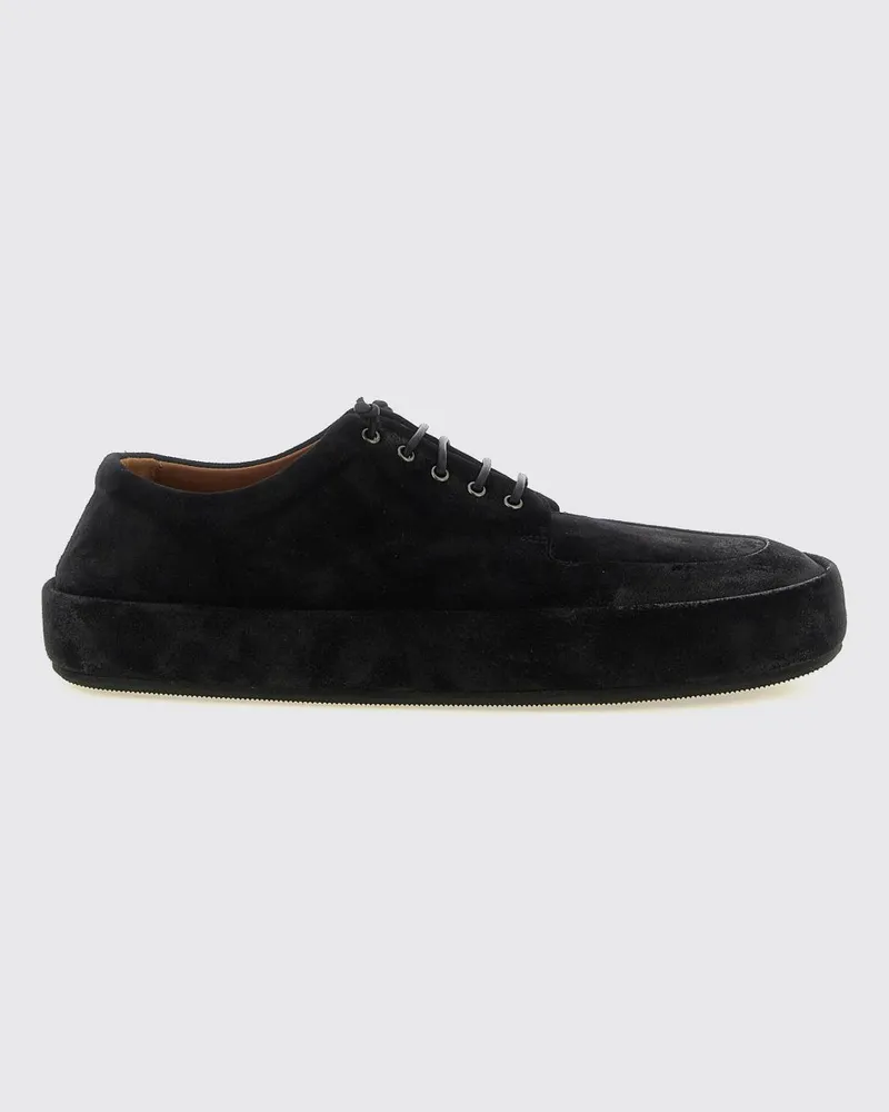 Marsèll Cassapelle Derby-Schuhe aus Kalbswildleder mit Gummisohle Schwarz