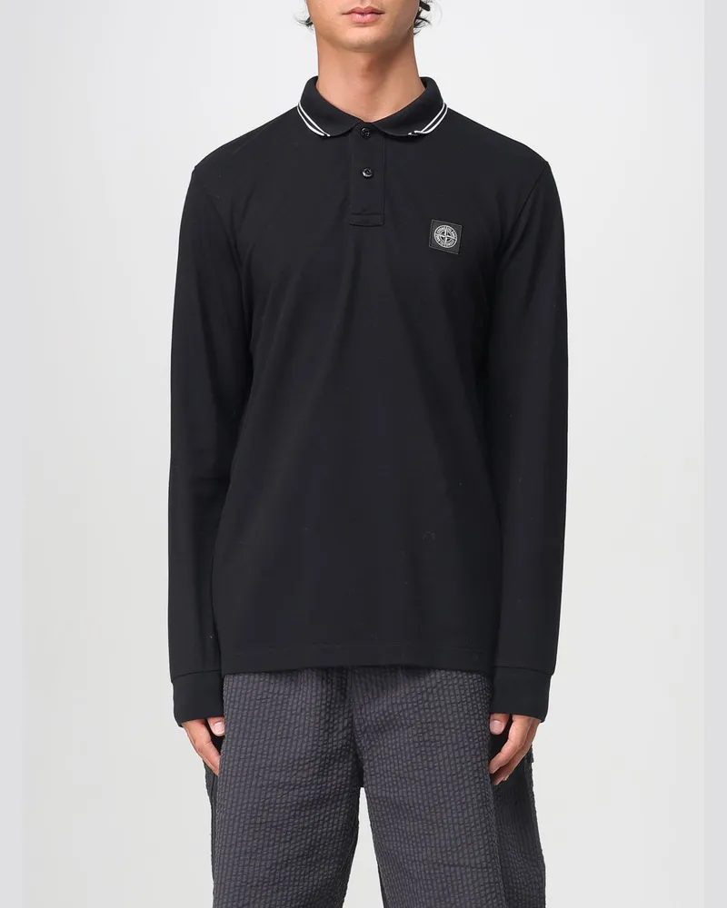 Stone Island Polo herren Schwarz