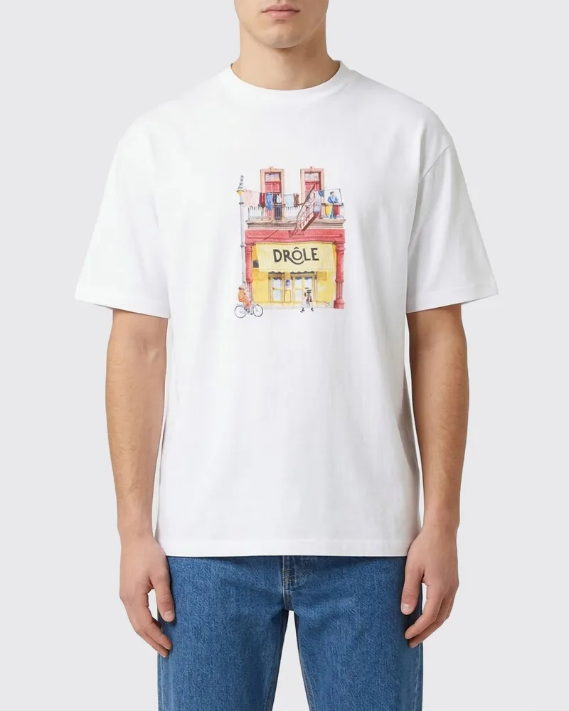Drôle de Monsieur T-shirt herren Weiß