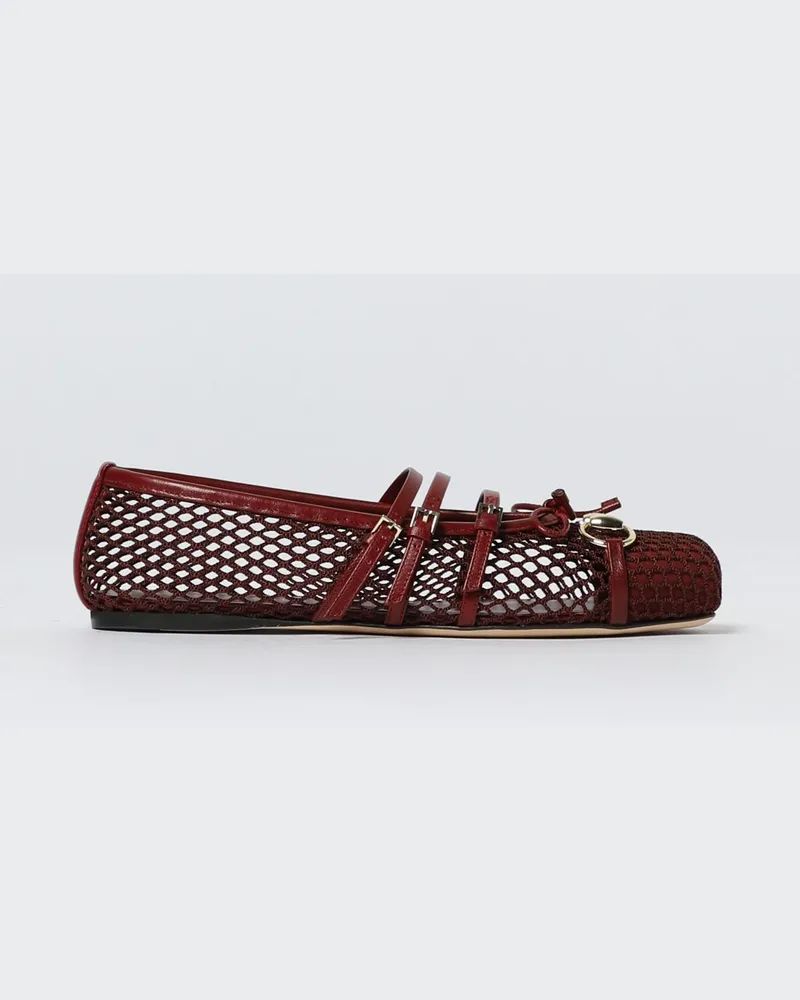 Gucci Schuhe damen Burgunderrot