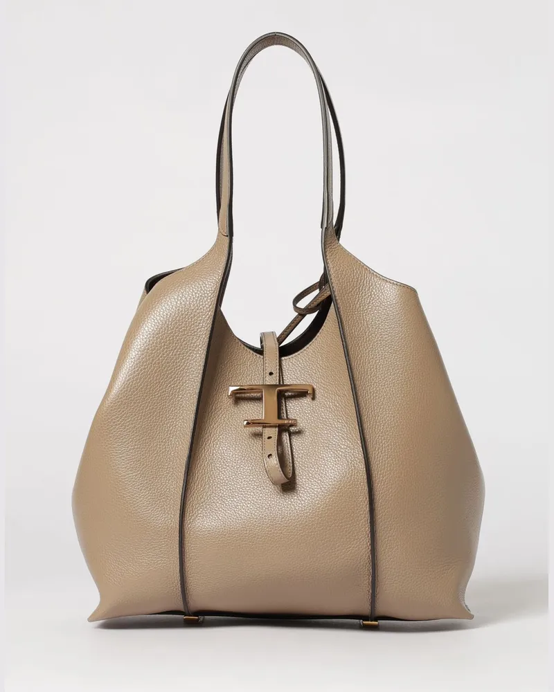 TOD'S Schultertasche damen Taubengrau