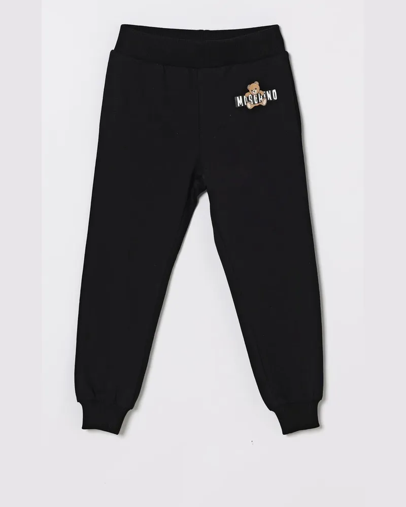 Moschino Baumwoll-Jogginghose mit Logo Schwarz