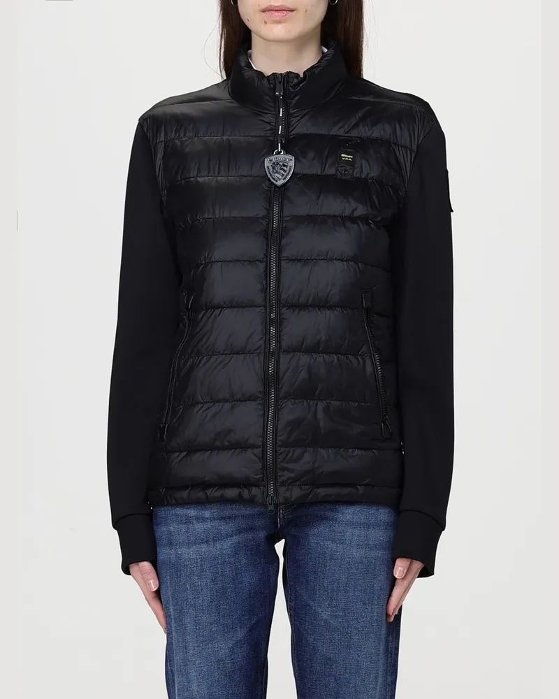 Blauer Jacke damen Schwarz