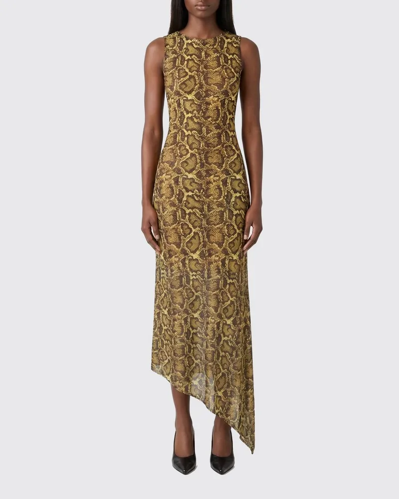 Marine Serre Kleid damen Gelb