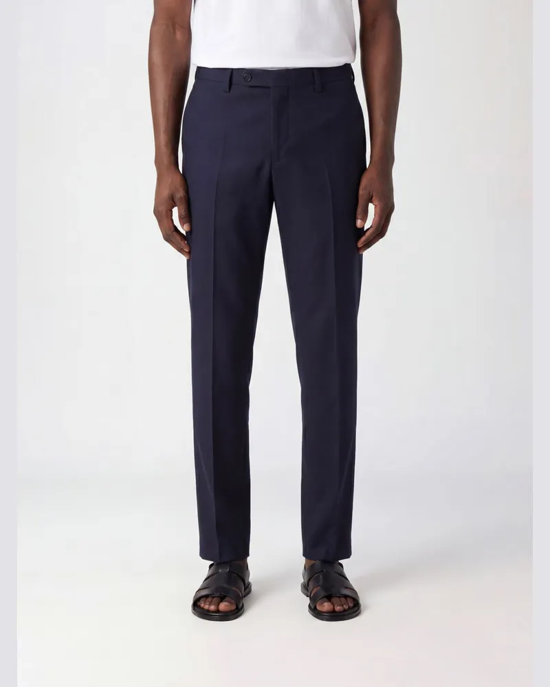 Incotex Slim Fit Anzughose aus reiner Schurwolle Grau